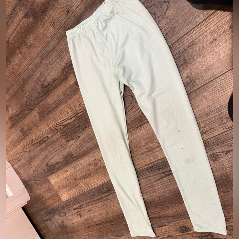 Light Mint Stretch Leggings Dot Dot Smile 8/10